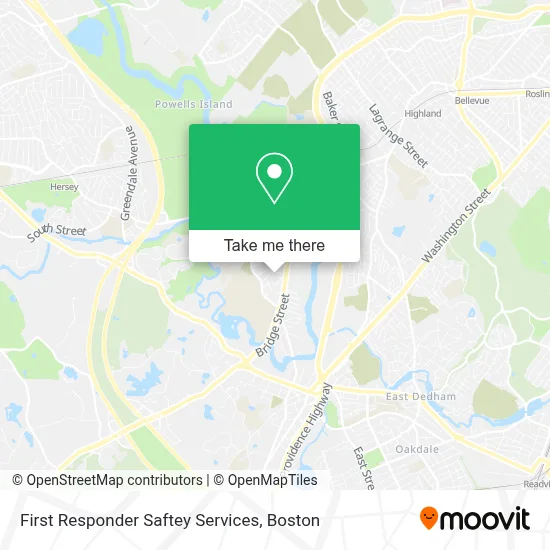 First Responder Saftey Services map