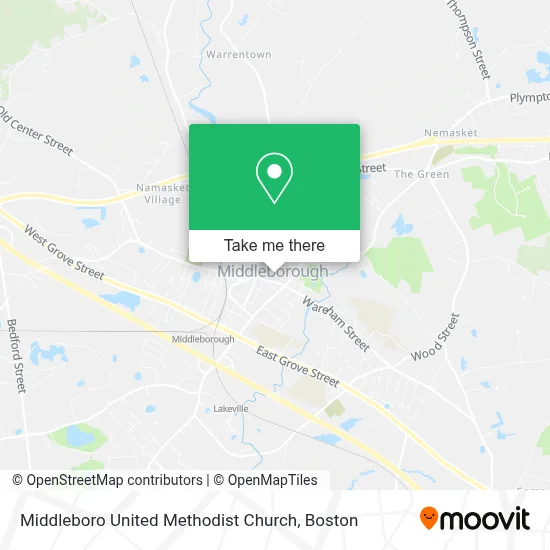 Middleboro United Methodist Church map