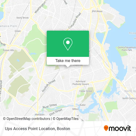 Ups Access Point Location map