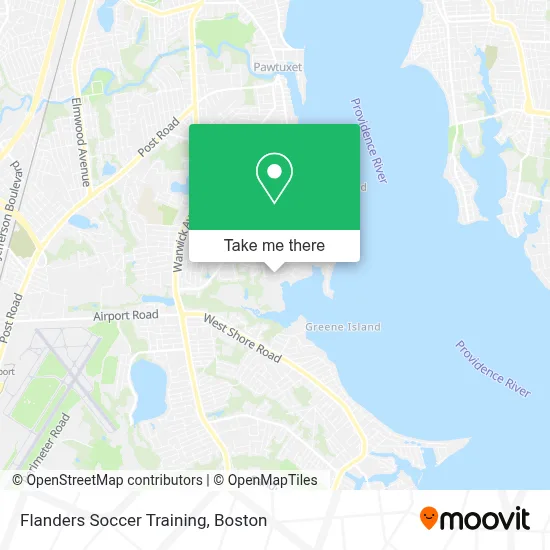 Flanders Soccer Training map