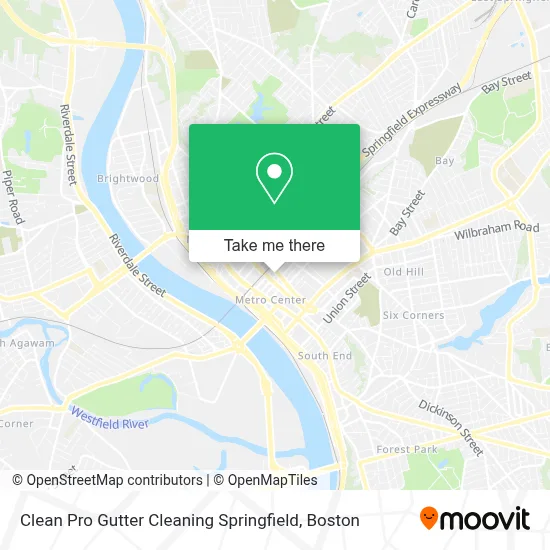 Clean Pro Gutter Cleaning Springfield map