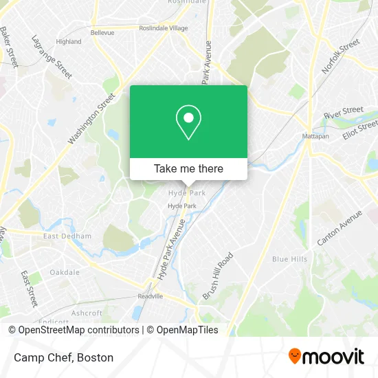 Camp Chef map