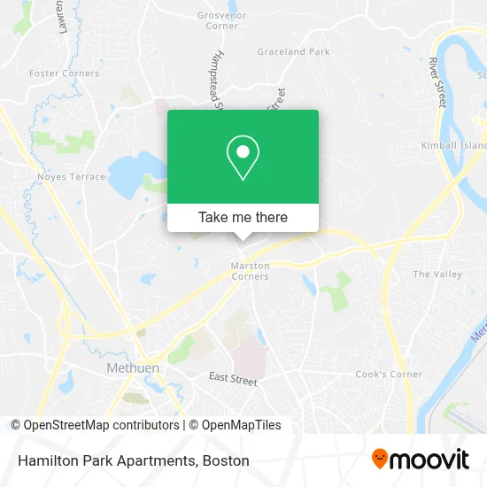Hamilton Park Apartments map
