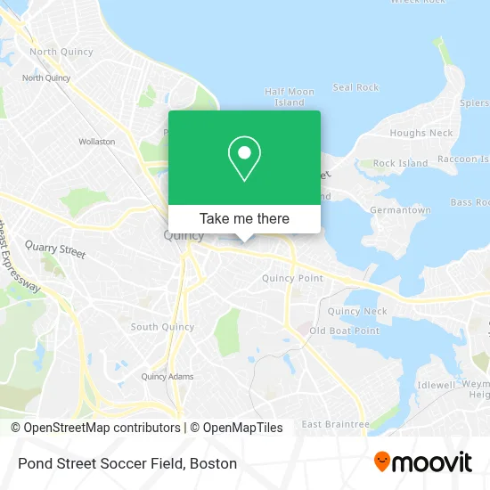 Pond Street Soccer Field map