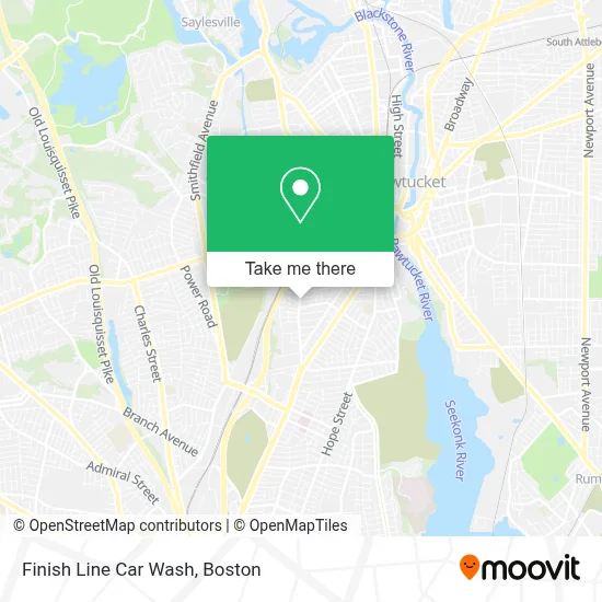 Finish Line Car Wash map