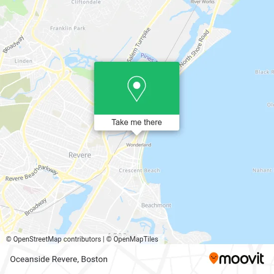Oceanside Revere map
