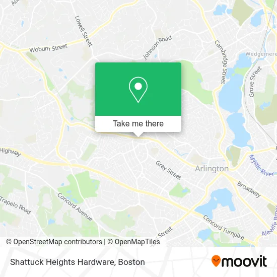 Shattuck Heights Hardware map