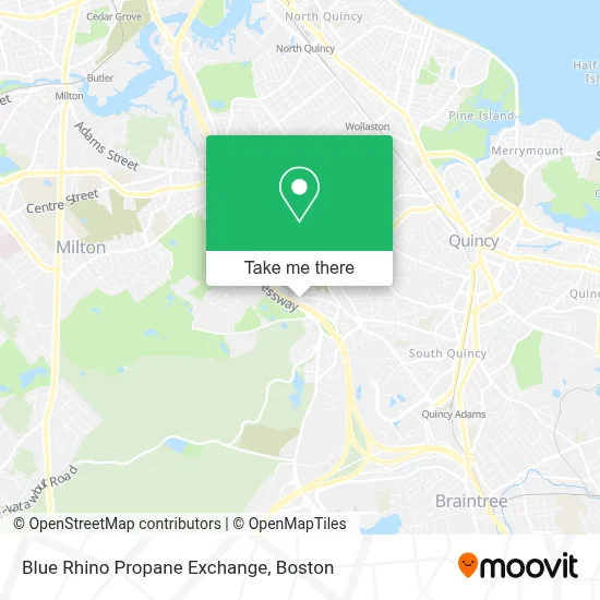 Blue Rhino Propane Exchange map