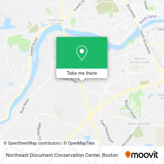 Northeast Document Conservation Center map
