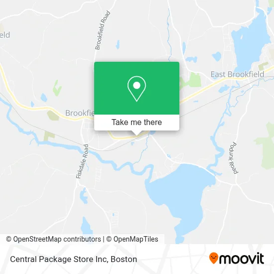 Central Package Store Inc map