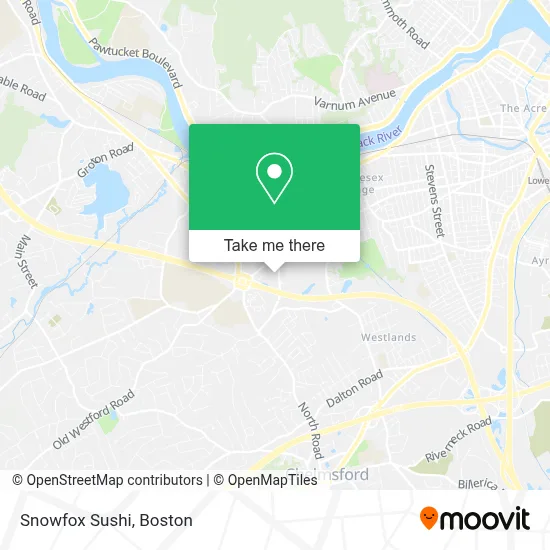 Snowfox Sushi map