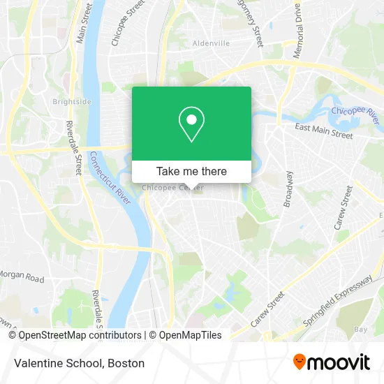 Valentine School map
