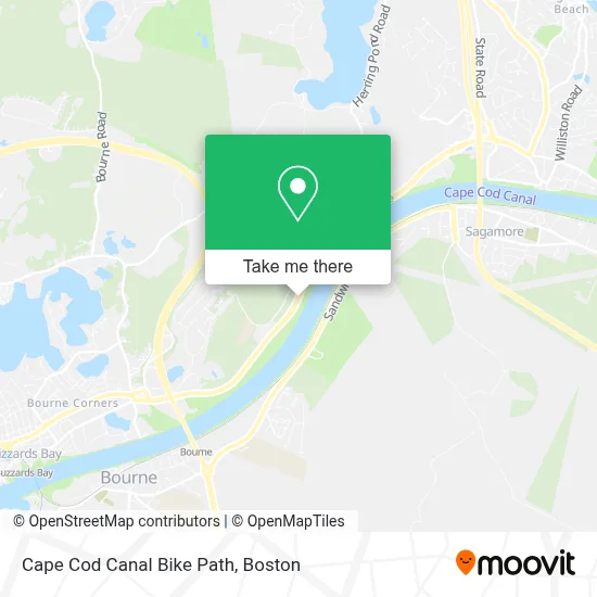Cape Cod Canal Bike Path map