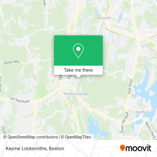 Keyme Locksmiths map