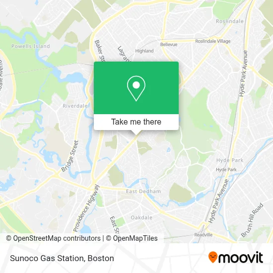 Sunoco Gas Station map