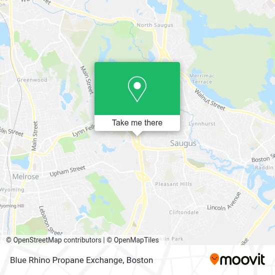 Blue Rhino Propane Exchange map