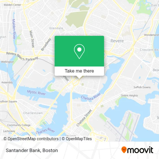 Santander Bank map