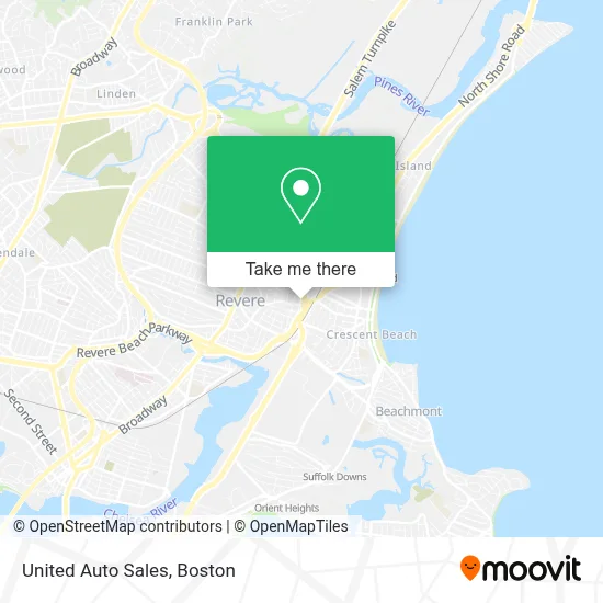 United Auto Sales map
