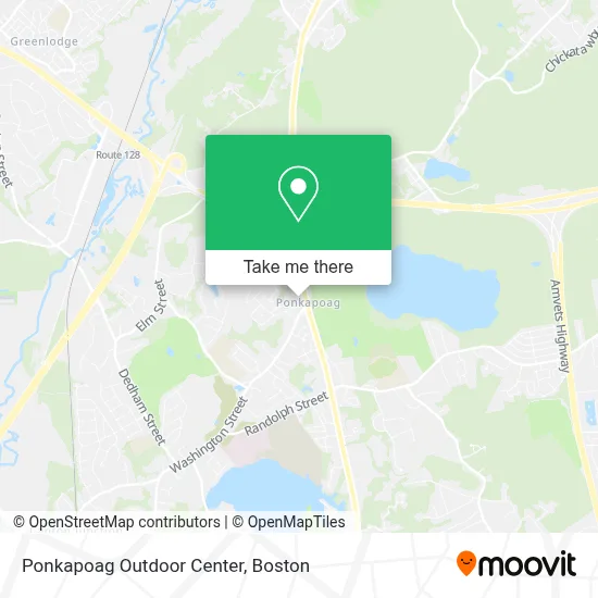 Ponkapoag Outdoor Center map