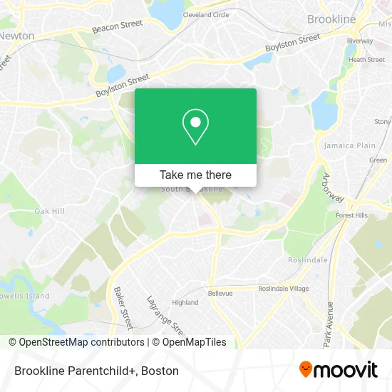 Brookline Parentchild+ map