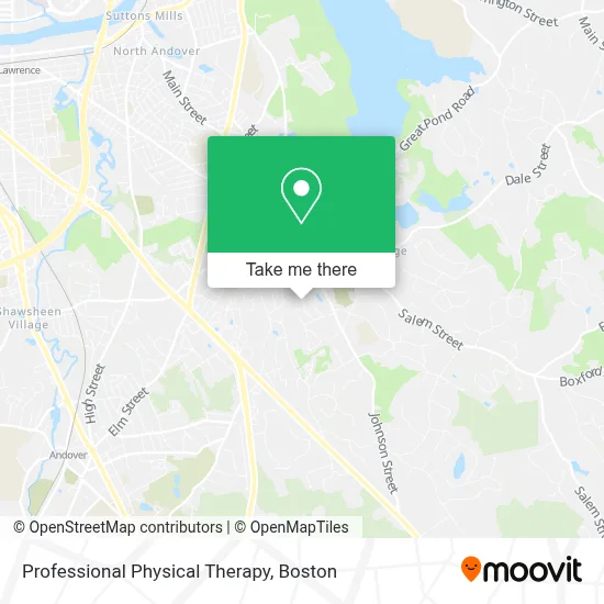 Professional Physical Therapy map