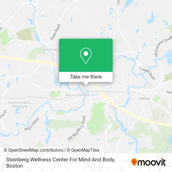 Steinberg Wellness Center For Mind And Body map