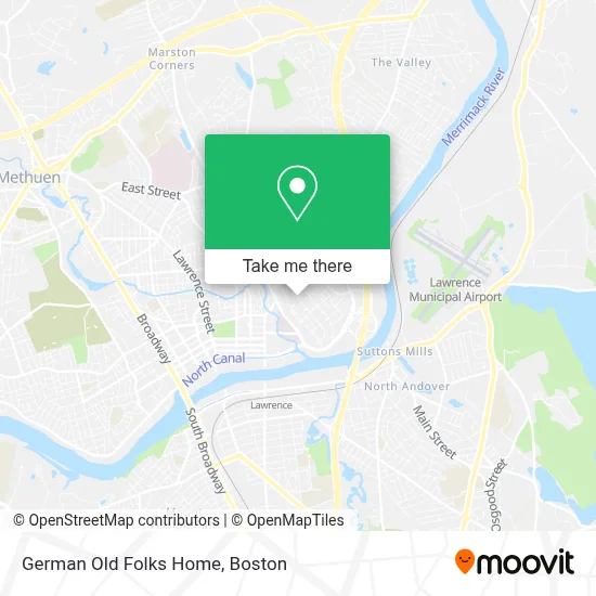 German Old Folks Home map
