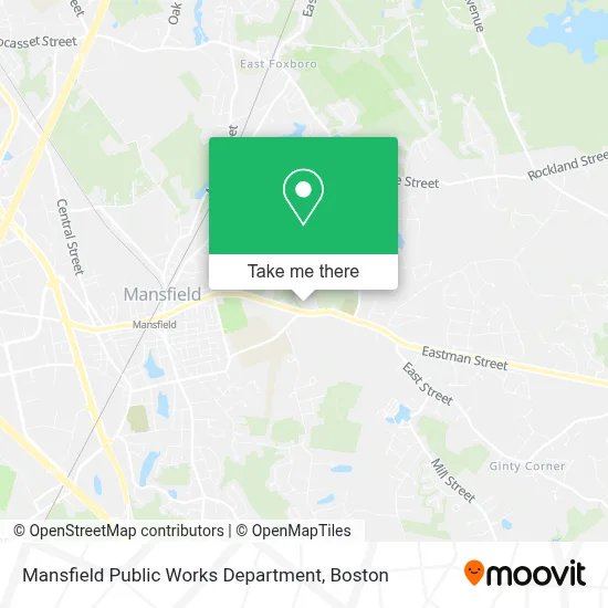 Mansfield Public Works Department map