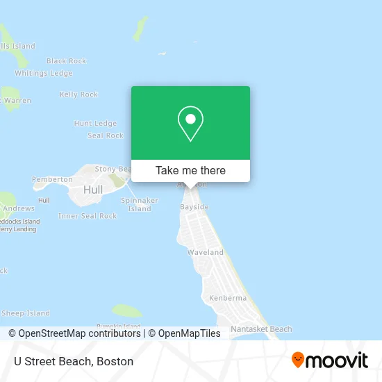 U Street Beach map