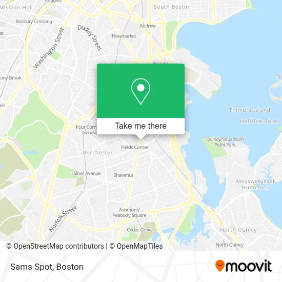 Sams Spot map