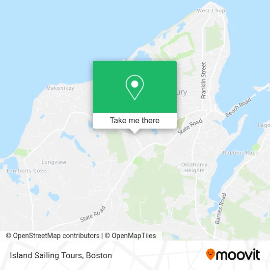 Island Sailing Tours map