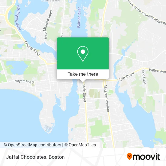 Jaffal Chocolates map