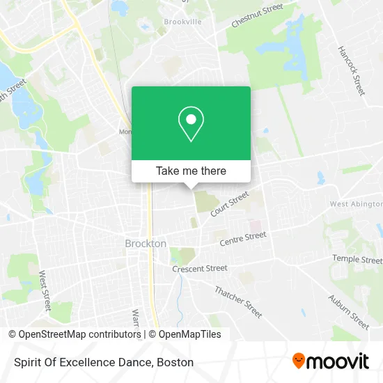 Spirit Of Excellence Dance map