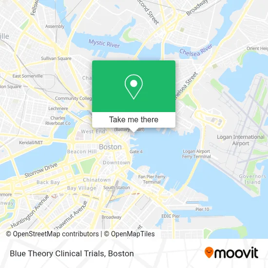 Blue Theory Clinical Trials map