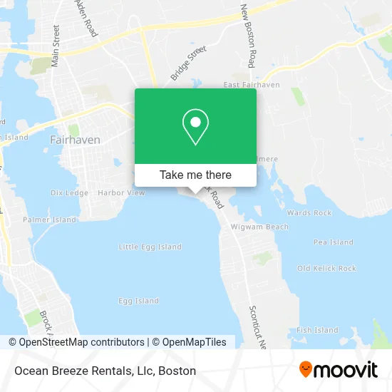 Ocean Breeze Rentals, Llc map