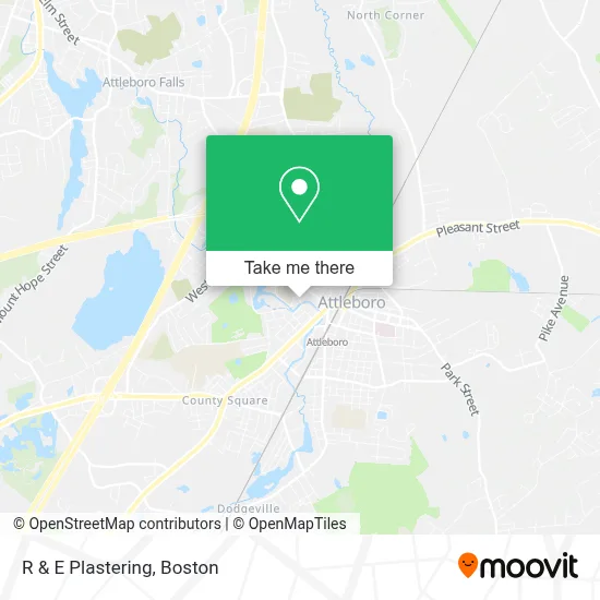 R & E Plastering map