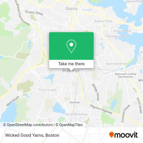 Wicked Good Yarns map