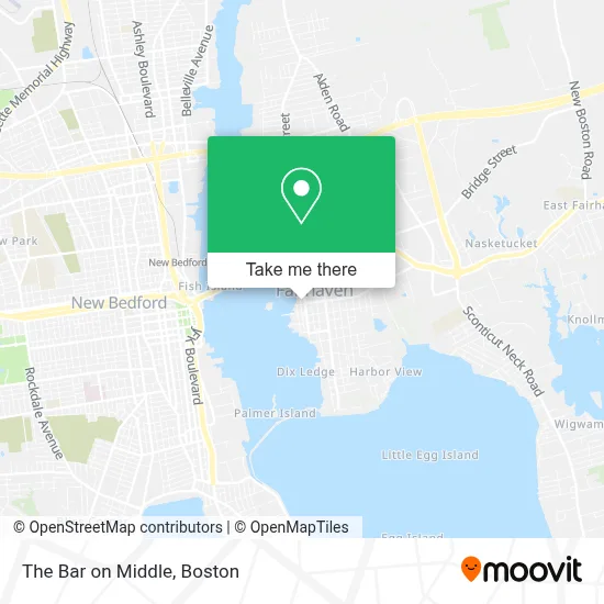 The Bar on Middle map