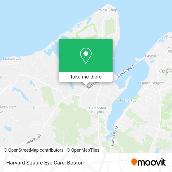 Harvard Square Eye Care map