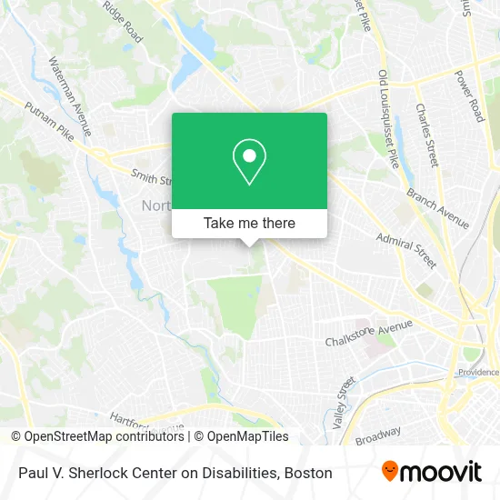 Paul V. Sherlock Center on Disabilities map