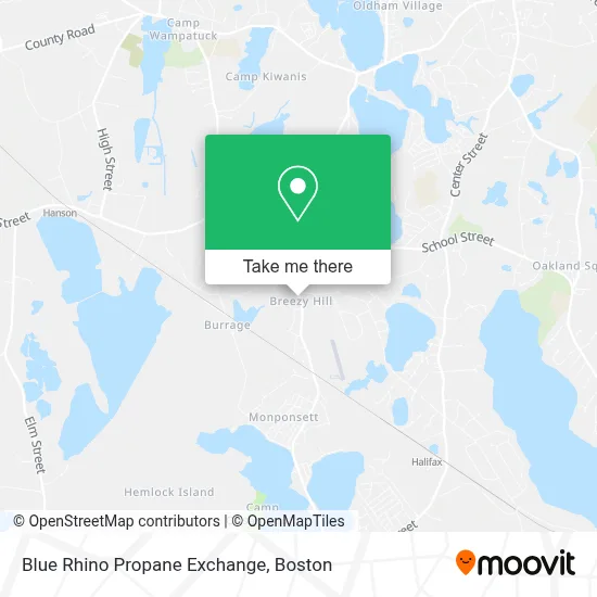 Blue Rhino Propane Exchange map