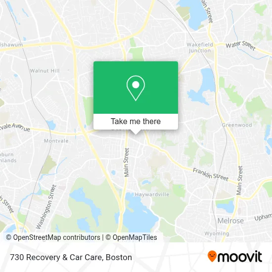 730 Recovery & Car Care map