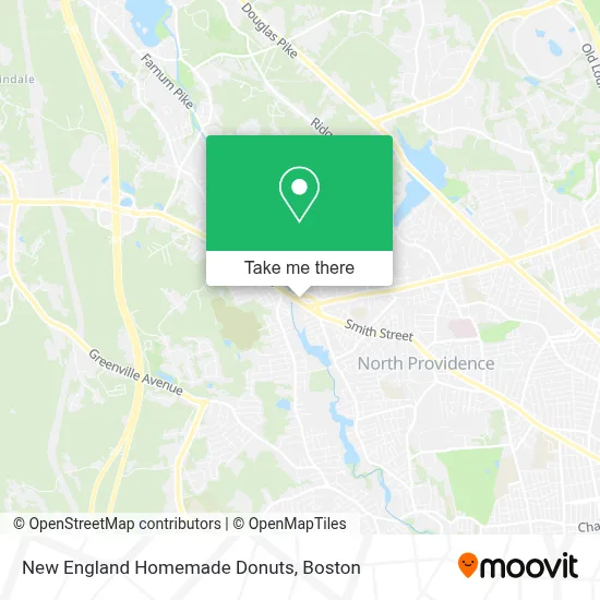 New England Homemade Donuts map