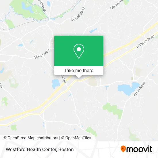 Westford Health Center map
