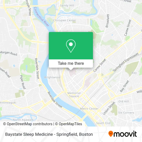 Baystate Sleep Medicine - Springfield map