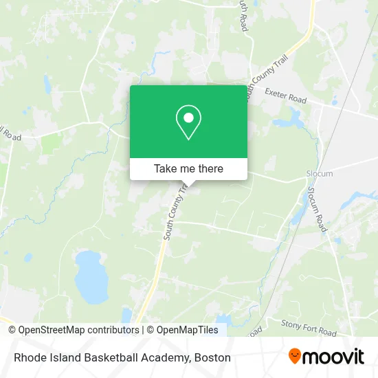 Rhode Island Basketball Academy map