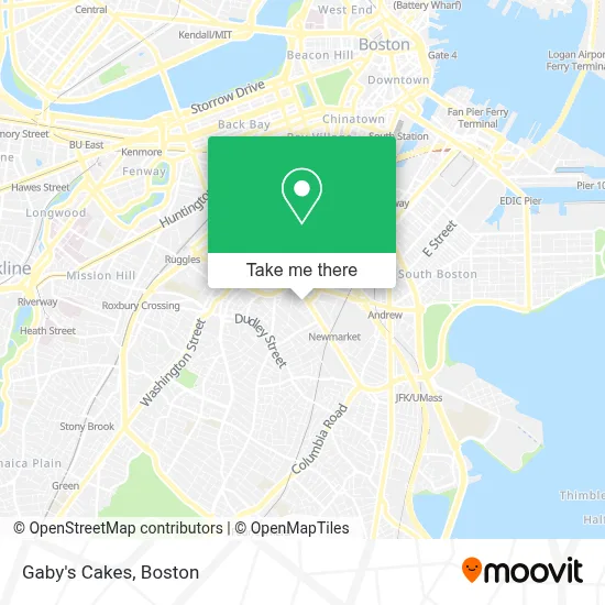 Gaby's Cakes map
