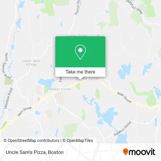 Uncle Sam's Pizza map