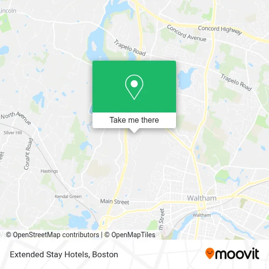Extended Stay Hotels map