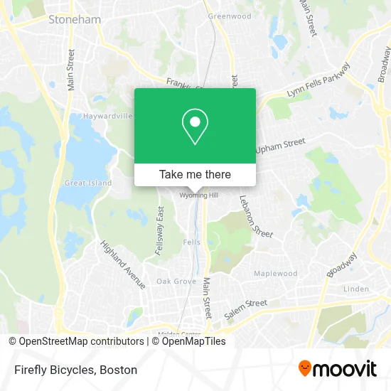 Firefly Bicycles map